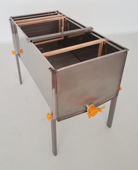 Rechteckiger Entdeckelungstank, Edelstahl - 1000X425X440mm